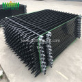Factory price spear double rail steel fence panel